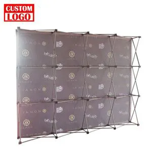 Straight and Curved Style Pop up Store Display Wedding Backdrop Stand Banner Event Custom Size Wall Banner Stand