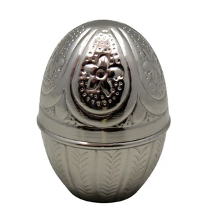 Easter Iron Decorative Egg Nickel Plated Silver Colour Modern Design Holiday Supplies Easter Decoration