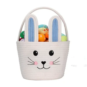 Custom Personalized Woven Personalised Easter Baskets Easter Basket Stuffers Easter Baskets Wholesale Bunny Filler For Kids Toys