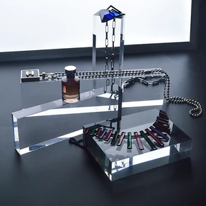 Thick Transparent Acrylic Photography Tray Prop with Casting & Cutting Services Custom Size for Styling & Display