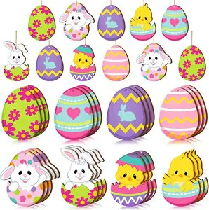 Easter Supplier Easter Wooden Ornament Wall Hanging Decoration New Style Design for Easter Usage