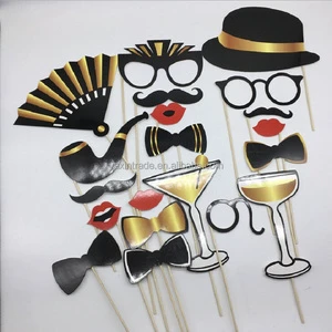 Birthday Party Photo Booth Props for Wedding and Graduation Decorations