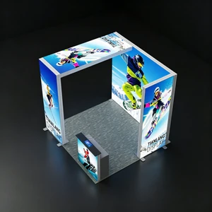 Expo Fabric Frame 3x3 Aluminum SEG Banner Tool Free Simple Exhibition Booth Design