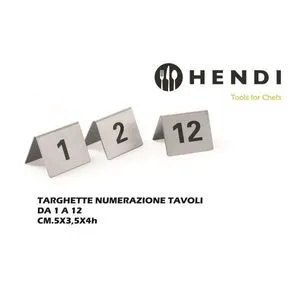 Table Numbering Labels 1-12 CM.5X3.5X4h Place Cards & Table Numbers