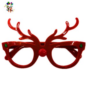 Adult Novelty Funny Reindeer Christmas Party Cheap Plastic Glasses HPC-1814