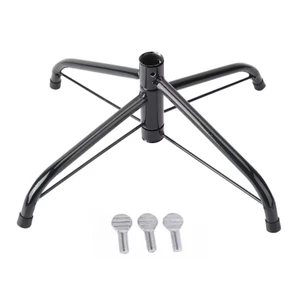 35/40/45/50cm Christmas Tree Iron Stand, Christmas Tree Stand Cast Iron Bottom Frame with Wing-shaped Screw Accessories