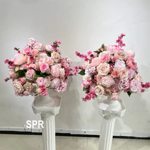 SPR Bridal Bouquet Wedding Decoration Road Artificial 2/3 Round Flower Ball Wedding Table Centerpiece Flower Balls Arch Flower