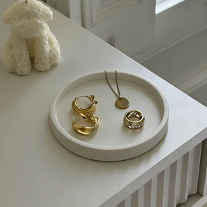 Wholesale Custom Color Concrete Jewelry Display Tray Luxury Decorative Eco-friendly Ramadan Wedding Multi Scene