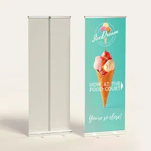 Outdoor Retractable Standing Roll up Banner Sidewalk Sign Custom Wedding Easel Stand