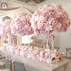 Wedding Decorations Supplies OEM Decorative Wedding Flowers Artificial Silk Flower Ball Wedding Centerpieces for Table