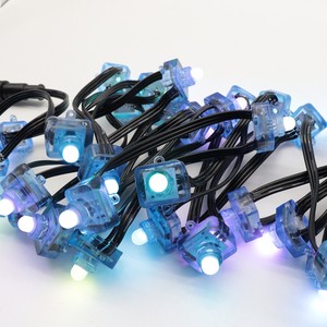 Smart RGB LED Pixel String Light IP67 Waterproof Programmable Addressable LED Pixel Module Light for Holiday Christmas Tree