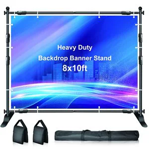 Strong Adjustable 8X8 ft 10X8 ft Background Backdrop Stand for Wedding Birthday Party
