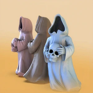 Halloween Ghost Plastic Decorations for Adults-Indoor Use Festive Spooky Ambience