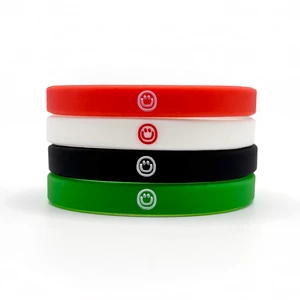 Custom Personalized Printed Silicone Sport Bracelet Wristband Rubber Wrist Hand Band for Activities Events