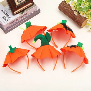 Halloween Giant Pumpkin Nonwoven Fabric Cute Hair Accessory Headpiece Holiday Party Costume Halloween Decorations