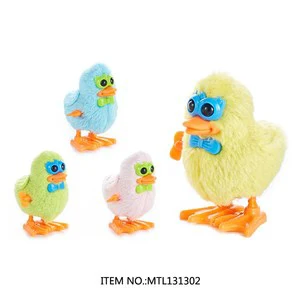 New Arrive Plush Wind up Novelty Toys Jumping Duck Duck Party Favor Toy