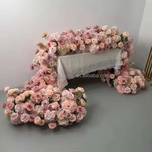 Wedding Decorations Supplies Flowers and Plants Wedding Event Table Centerpieces Artificial Silk Flower Runner