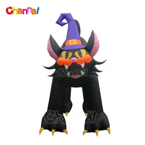 Halloween Inflatable Decorations Halloween Black Cat Inflatable Decor for Outdoor