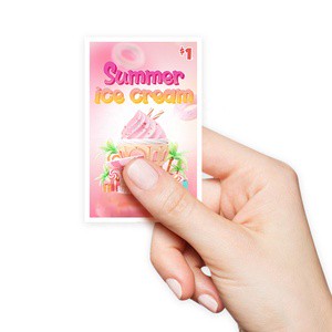 Full-Color Design Custom Pull Tabs Gambling Tickets Tear Off Pull Tab Surprise Pull Tab Lottery
