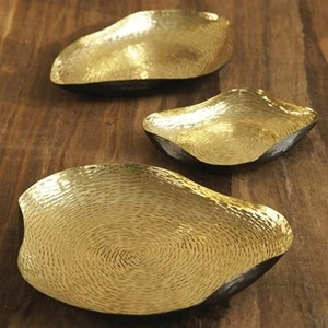 Party Plates Party Supplies Custom Shaped Ramadan Plate Metal Tray Fruit Cake Plate Decoration Ramadan Tray Eid Tray