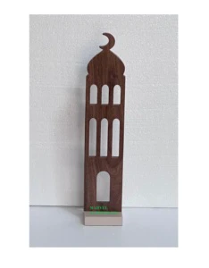 BIG SALE RAMADAN WOOD HANDICRAFT MOSQUE MINARET for DECORATION RAMADAN KAREEM HOME DECOR EID MUBARAK RAMADAN DECORATION SUPPLIES