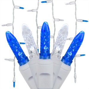 M5 Mini LED Icicle Light Set White Wire Elegant Winter Lighting for Indoor & Outdoor Decor Christmas Cluster Lights