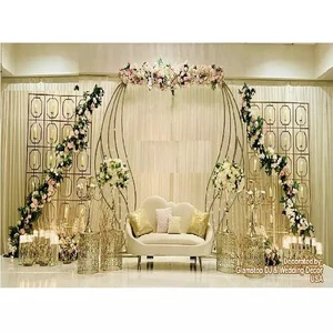 Modern Style Metal Candle Wall-Lightweight Customized Color & Size for Reception Stage Backdrop Concert Hall & Wedding Decor UK