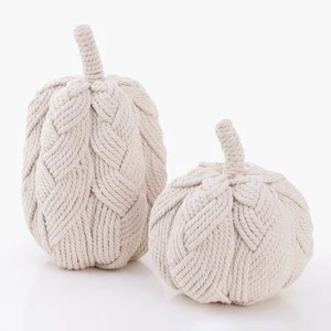 BEST SELLER! Tienphong Wholesale Woven Decorative Rope Braided Pumpkins Ornaments for Tree Living Room Door Decor Halloween