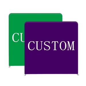 Customized Straight Cover 8x8 Foot Photo Booth Background Aluminum Tube Bracket Portable Wedding Background Display Stand