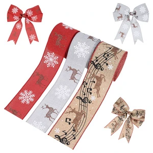 CSFY 2023 Merry Christmas Ribbon Christmas Decorations Store Decor 5cm Satin Gift Ribbon for Packing Box Clothing Accessories