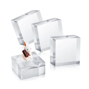 JAYI Custom Size Photography Props Clear Acrylic Blocks