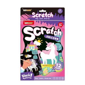 Keybaby Custom Black Scratch Art Paper Set Rainbow Magic Crafts for Girls Christmas Gifts & Party Favors Free Sample Fast Ship