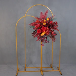 EG-WD60 Set of 3 Wedding Background Frame Decoration Props Road Guide Metal Balloon Arch Backdrop Stand 3 Piece
