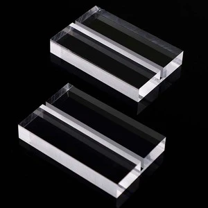 Acrylic Card Slot Base Transparent Bracket Business Card Wedding Table Number Plate Table Card Display Advertising Display Easy