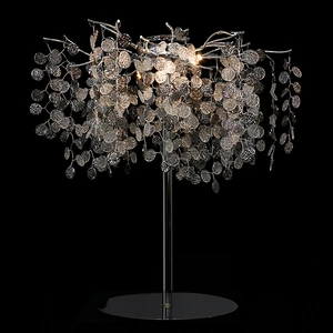 Luxury Wedding Decoration Table Centerpiece Set High Quality Flower Tree Stand with Crystal Hanging Verified Wedding Supplies