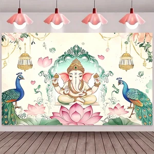 Customized 180*110cm Happy Diwali Backdrop Banner India Light Festival Diwali Celebration Background Theme Party Decorations