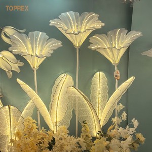 New Design Indoor LED Flower Light Decoration Flowers Decor Wedding Backdrop Event Stage Aisle Party Centerpiece Decoration