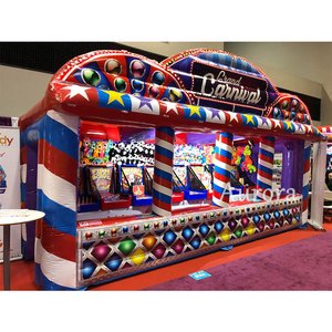 Popular Inflatable Party Game Inflatable Carnival Booth 3 in 1 Inflatable Carnival Bouncy Castle for Sale