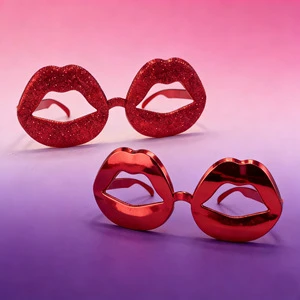 Fun Creative Red Lip Shaped Sunglasses for Valentine's Day & Party-Decorative Funny Glasses