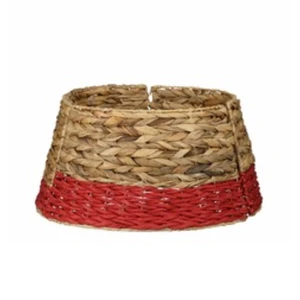 Handwoven Eco-friendly Water Hyacinth Round Christmas Tree Collar Decorations for Home Wholesale Price From Vietnam
