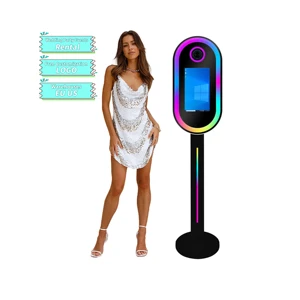 Fast Ship Chap Price Oval Magic Mirror Photo Booth Portable Photo Booth Party Supplies with Touch in EU US Warehouse