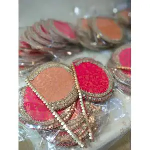 Pearl Hand Fans Decorated Party Favors for Ramadan Nikkah Henna Weddings-Reusable Gifts Mehendi giveaways Shaadi Eid