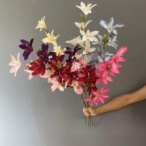 New Wedding Silk Orchid Simulation Flower Wall for Outdoor Photography Flowers
