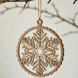 Decorative Wooden Christmas Hanging Ornament Ideal For Winter Party And Holiday Gift Wrapping