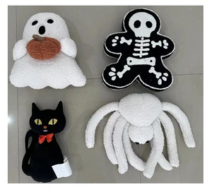 New Design Halloween Spider Custom Soft Plush Decorative Pillow Stuffed Custom Shaped Pillow