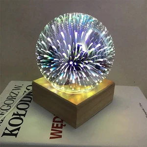 新奇设计3D发光二极管明星烟花夜灯节日装饰照明家居床边派对布局Luce de navidade