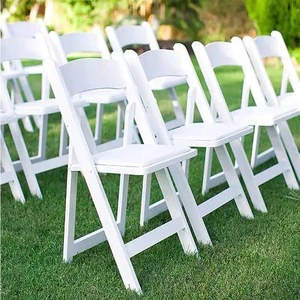Plastic Resin White Folding Chairs For Events Wedding Party Chair Wimbledon Banquet Foldable Outdoor Furniture Garden Chair