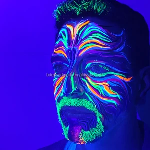 6color LGBT+Rainbow Flag Face Paint Painting Kids Halloween Gifts Water-based Non-toxic Makeup Glow In The Dark Face Paint