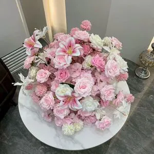 Luxury Table Artificial Flowers Centerpiece for Wedding Event Party Banquet Decorations Customized Color Size Romantic Style