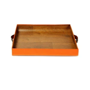 Decorative Server Tray Unique Style Wooden Serving Dish High Standard Quality Serving for Wedding Party Tabletop Decorating